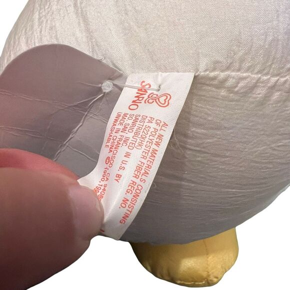 Sanrio 1996 Pekkle Puffalump Plush Duck Stuffed Animal 13” w/tag attached white - Picture 7 of 12